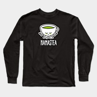 Namastea Namaste Yoga meditation green tea Matcha Goa Long Sleeve T-Shirt